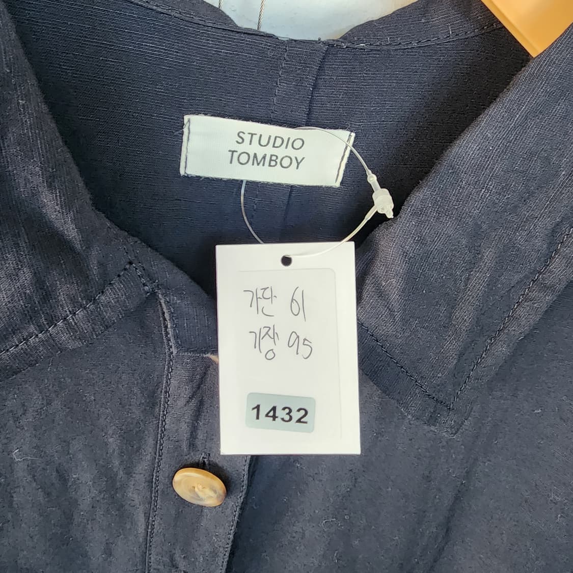 스튜디오톰보이 네이비 반팔 원피스 상품이미지9