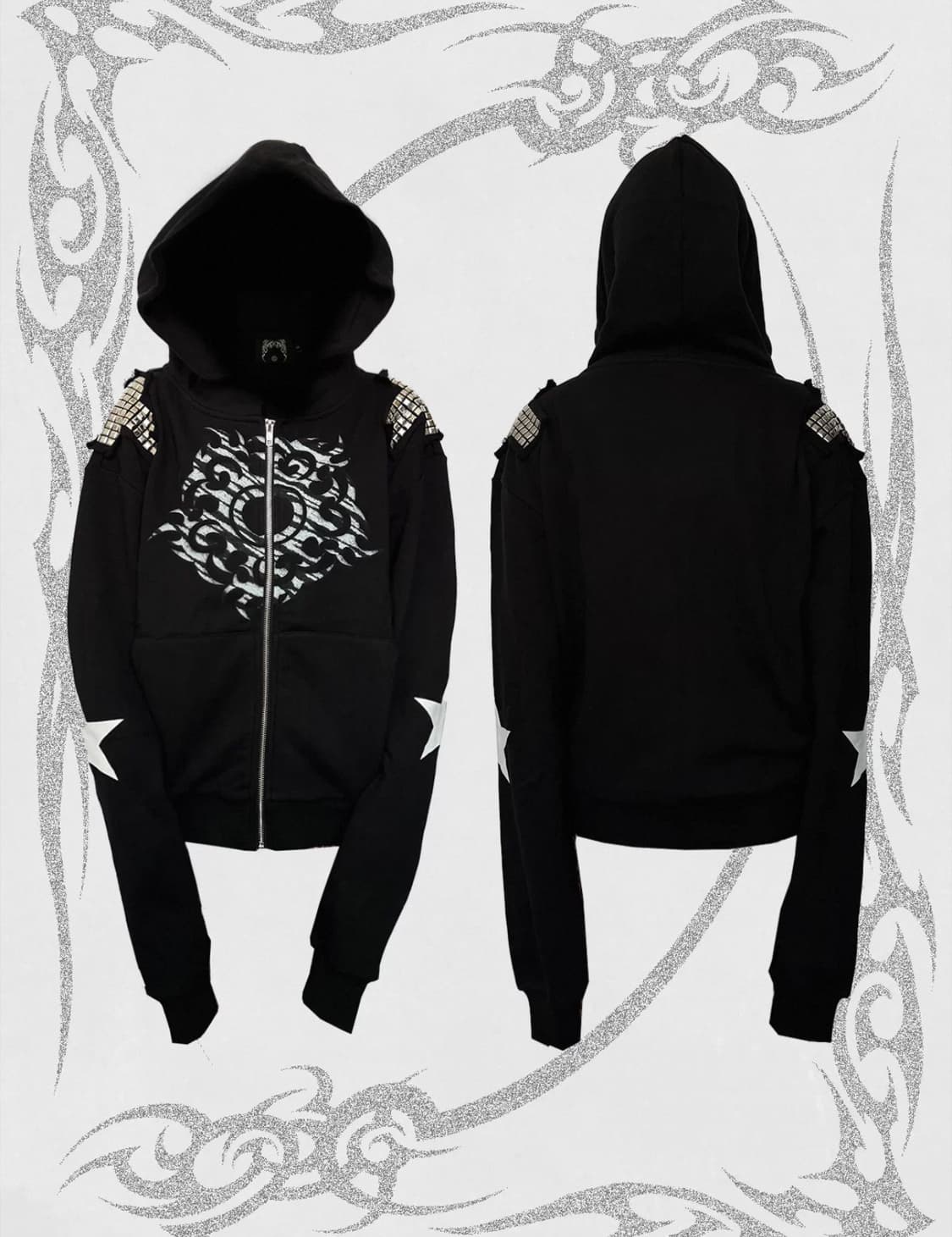 스터드 후드집업 상품이미지2