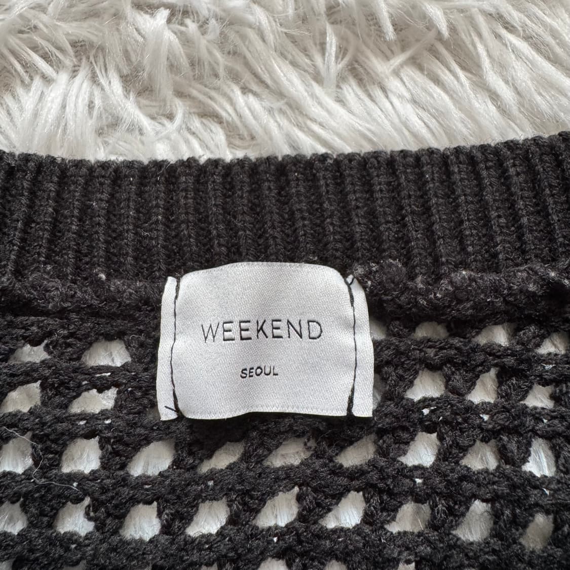 WEEKEND 일본빈티지 니트 맨투맨 시스루 보세 긴팔 xxl 110 상품이미지4