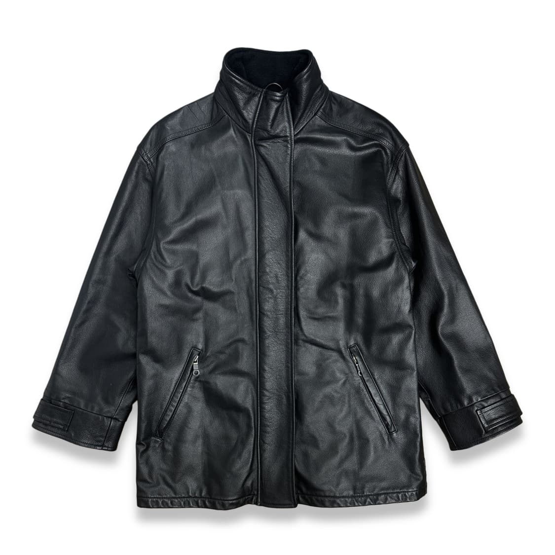 90s Armani Jeans 레더 자켓 M 상품이미지2