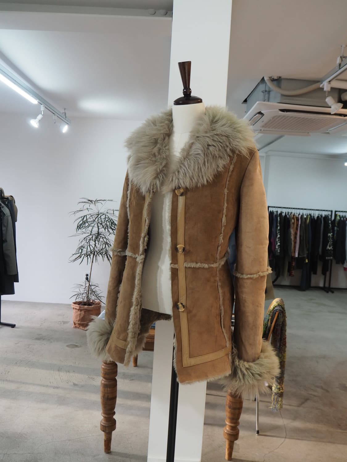 vintage sheepskin shearling jacket  상품이미지1