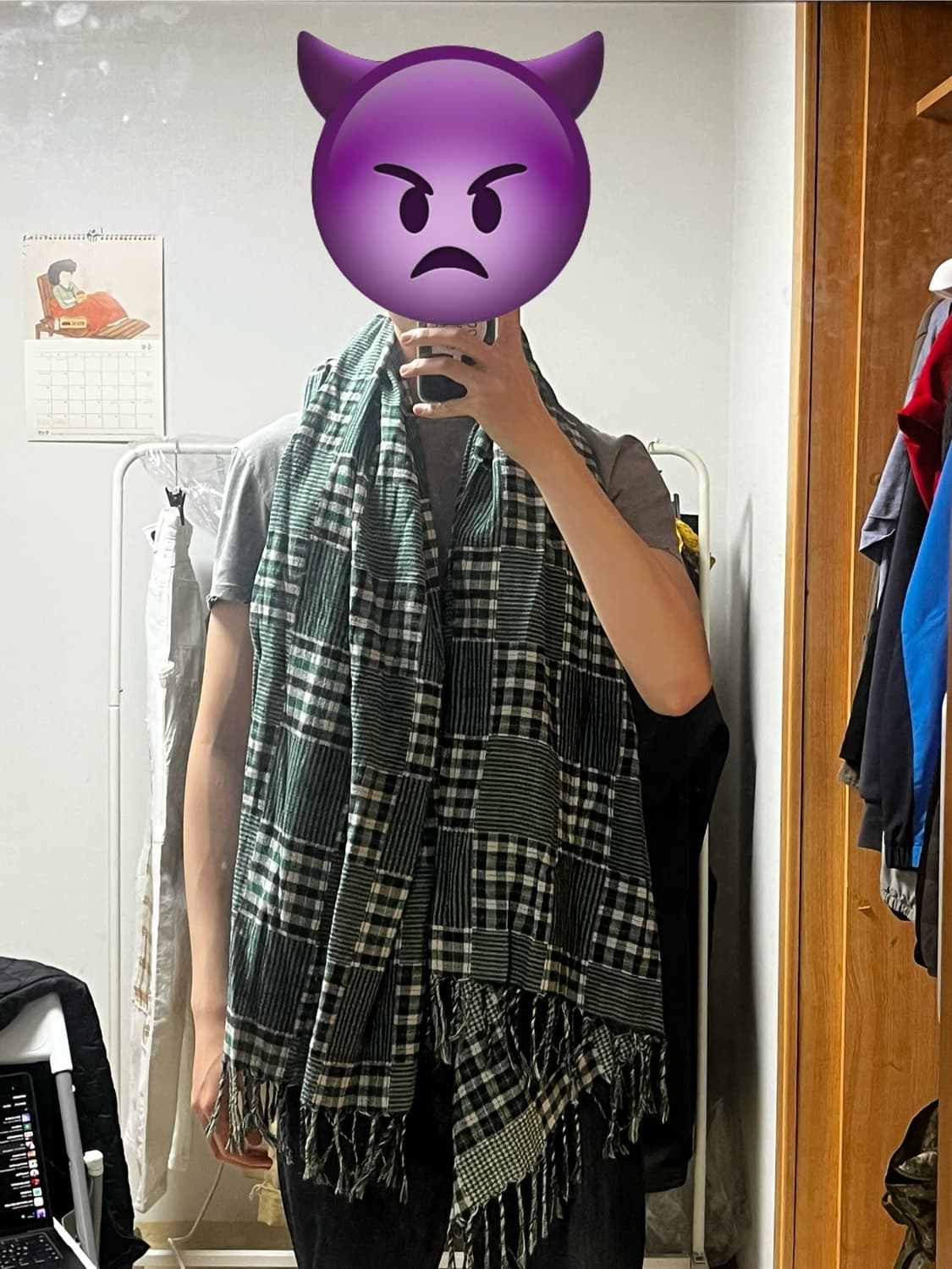 일본 빈티지 머플러 상품이미지2