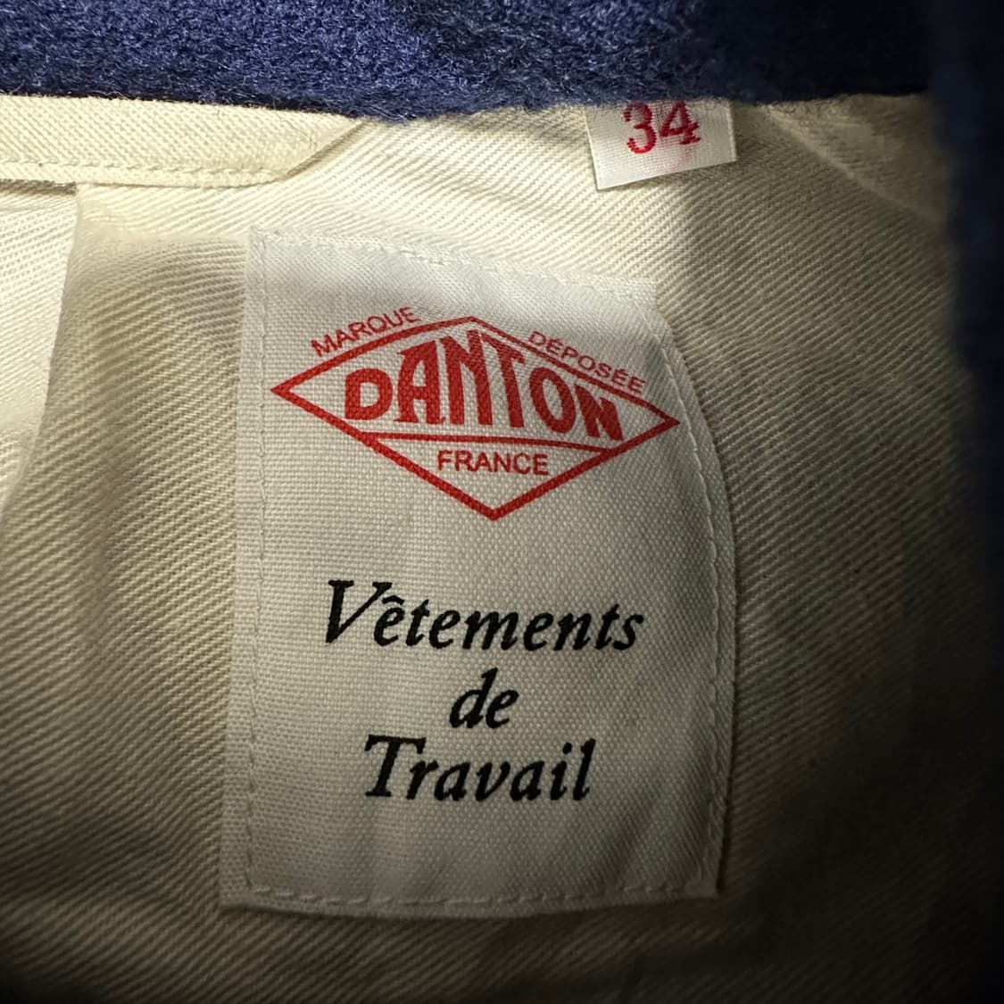 DANTON women wool long coat navy 상품이미지4