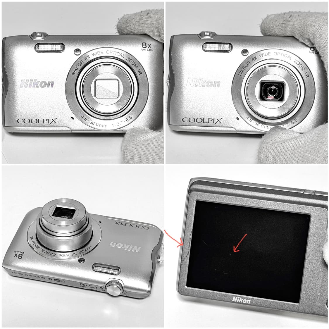 니콘 쿨픽스 A300 (S3700) 실버 빈티지디카 상품이미지5
