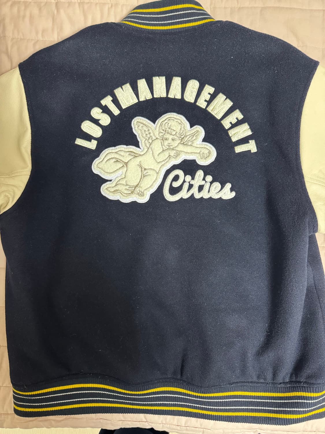 LMC ANGEL WOOL VARSITY JACKET navy 상품이미지6