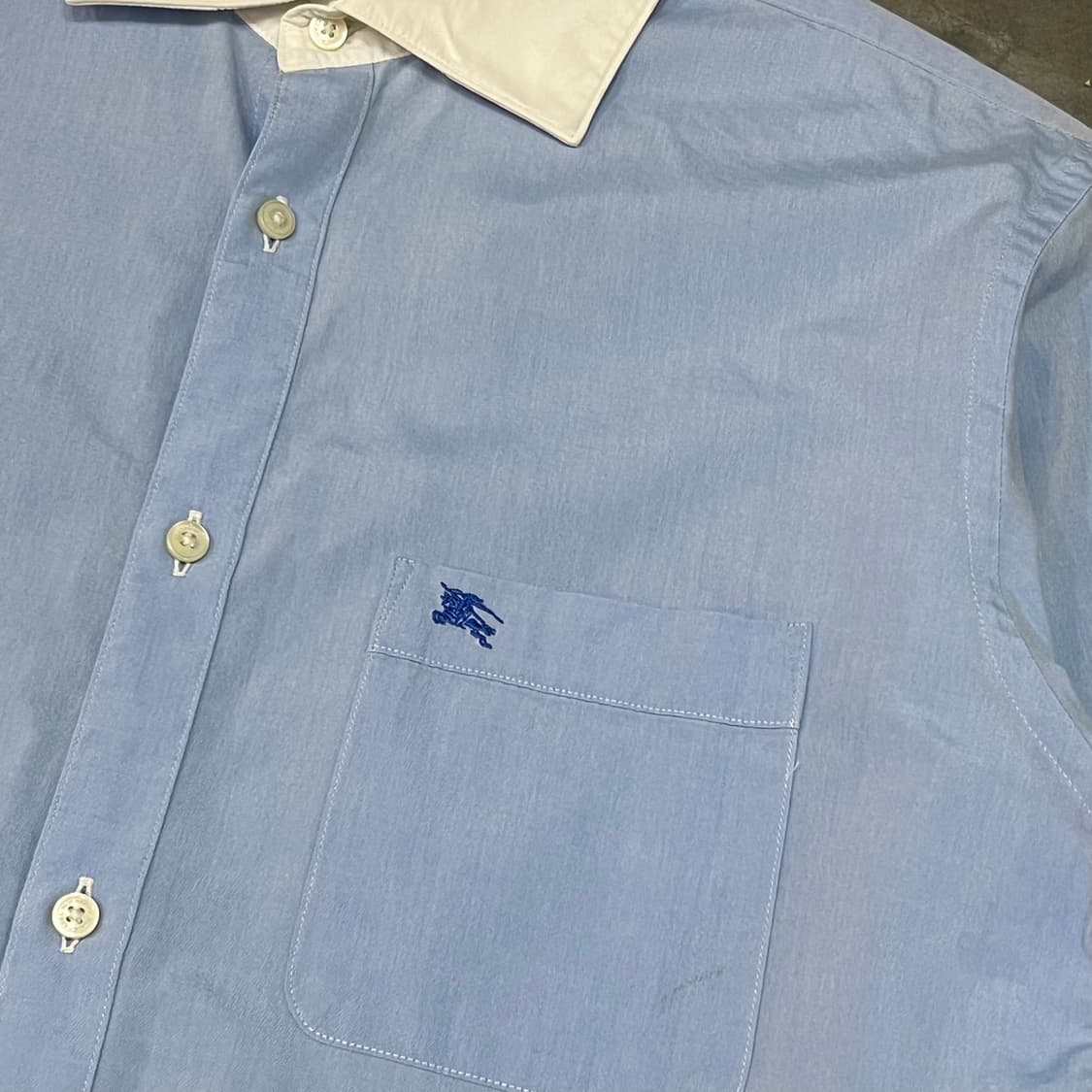  버버리 블랙라벨 배색 셔츠 y16193 상품이미지4