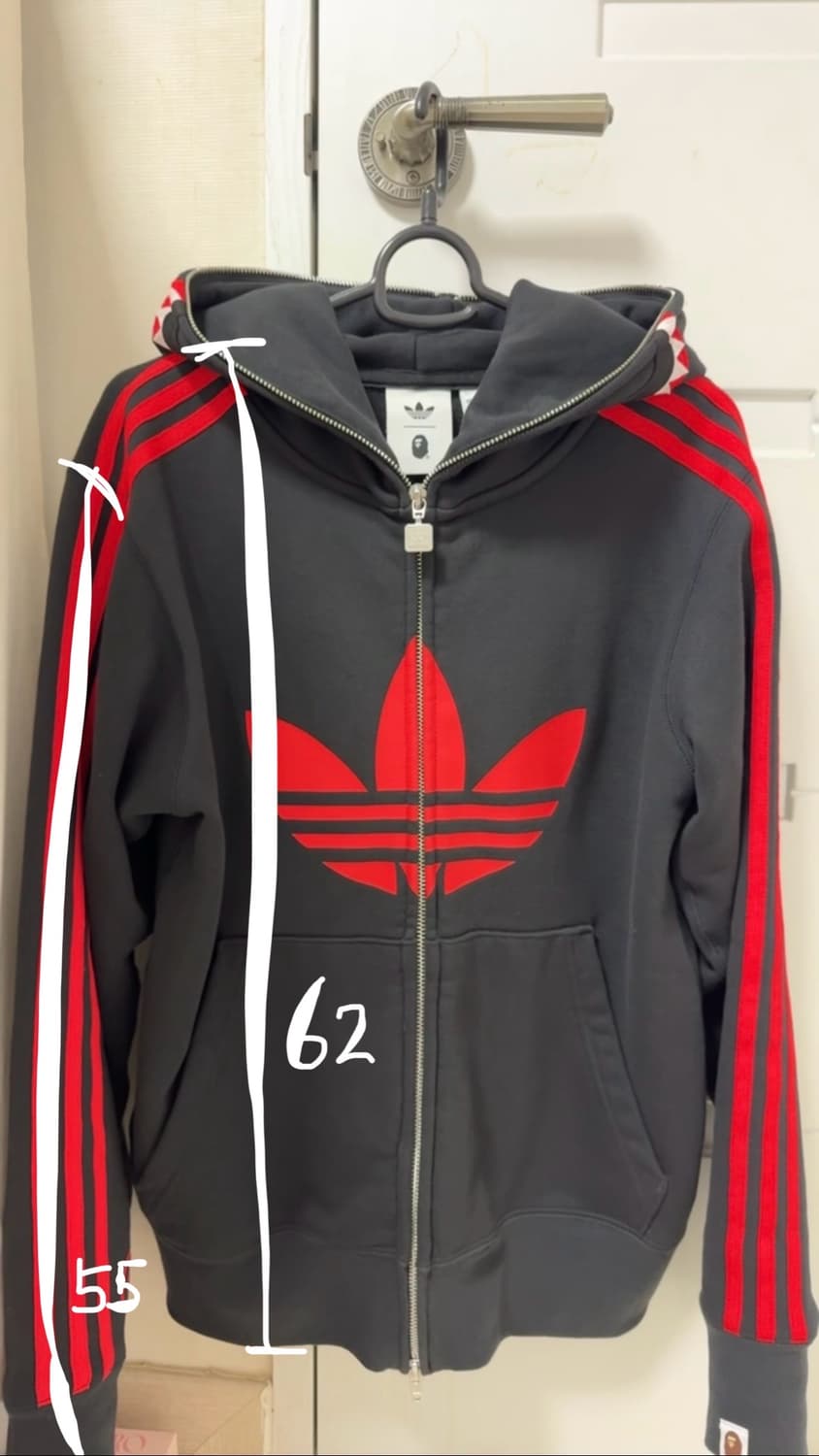 베이프 아디다스 후드집업 XS 상품이미지3