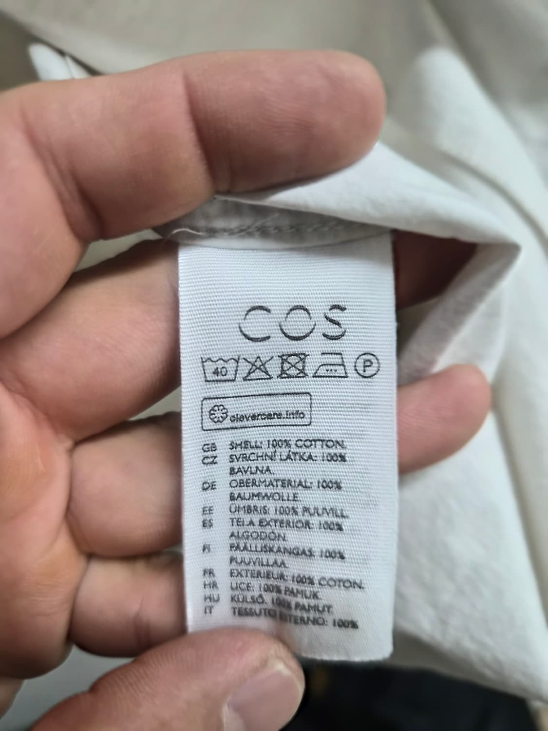 M/100) COS 코스 오픈카라 셔츠 팝니다 상품이미지4