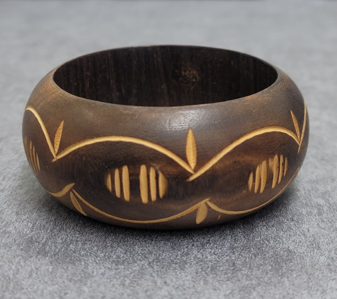 vintage wood bangle 상품이미지1