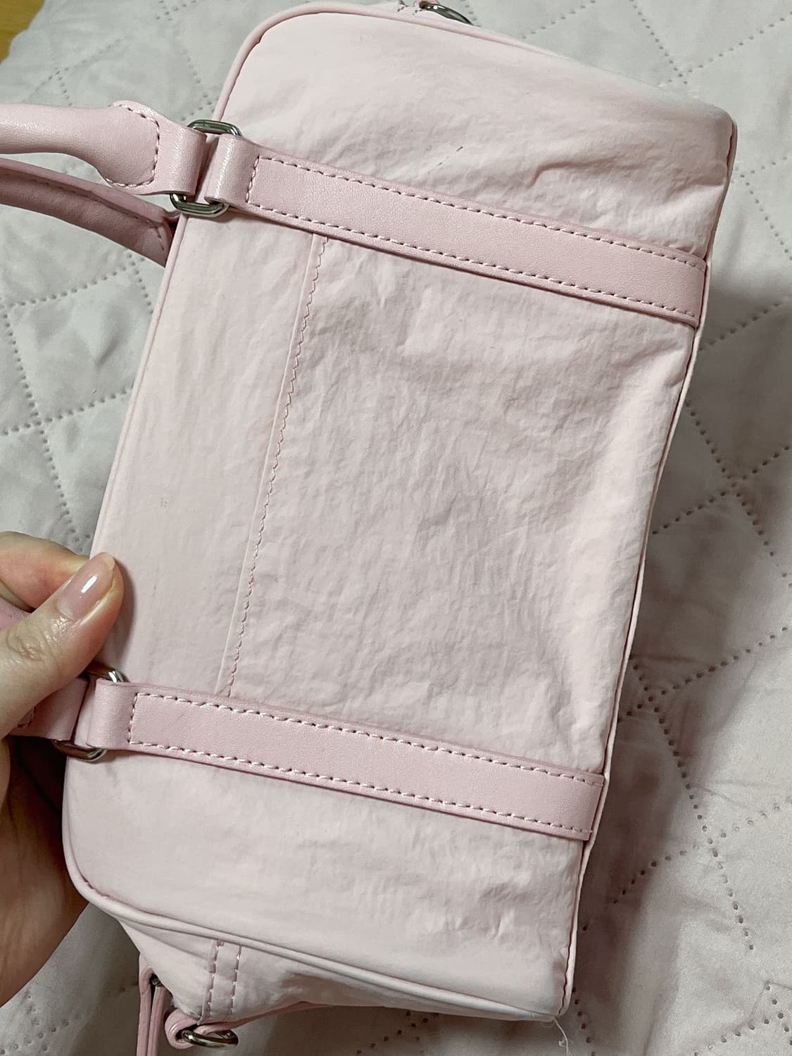 마뗑킴 베이비 토트백 핑크 단종색상 상품이미지4