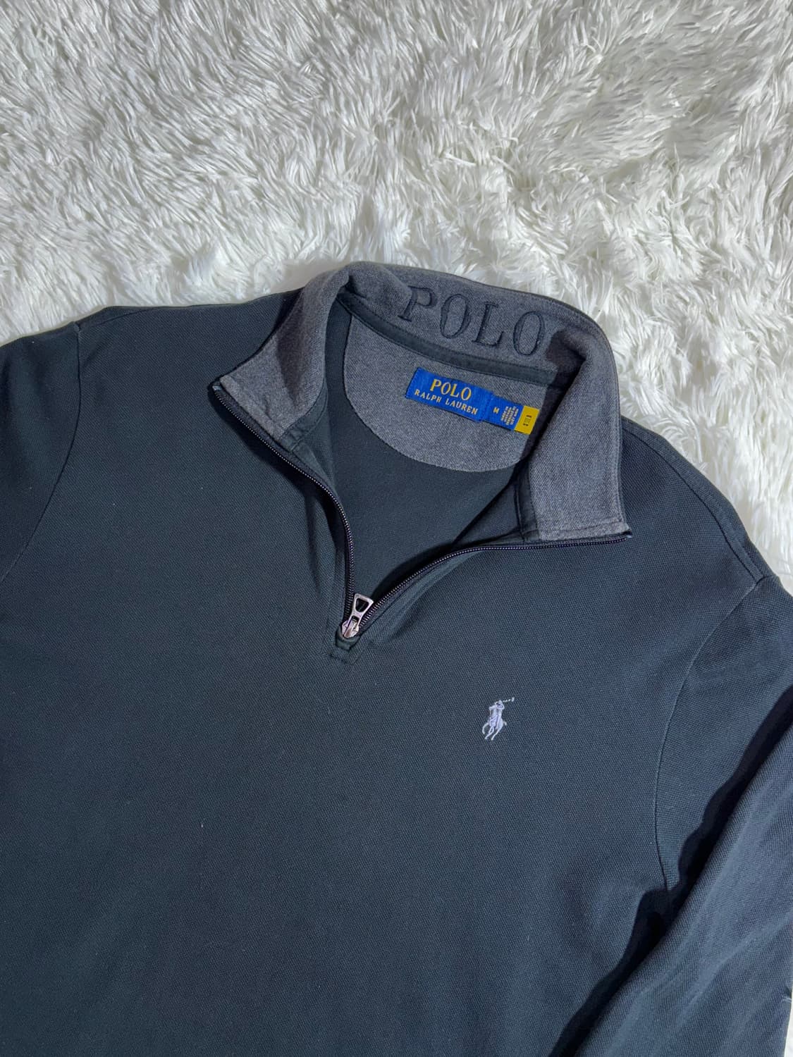 폴로 랄프로렌 QR 포니 반집업 니트  상품이미지4