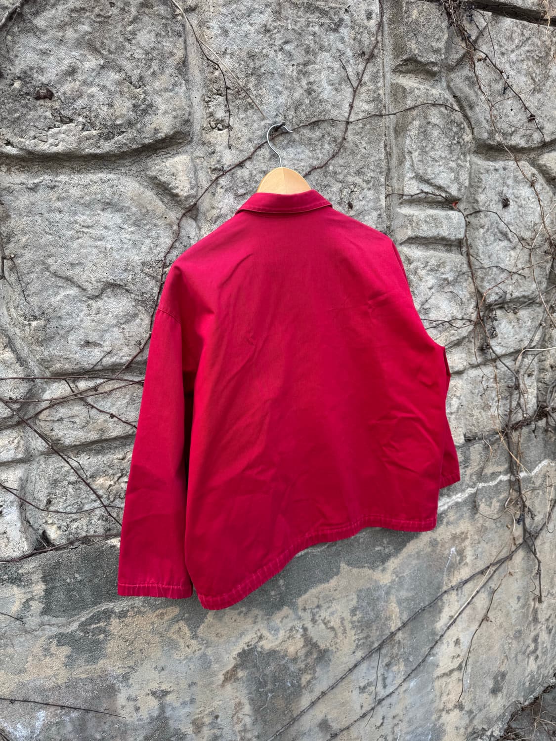 90s 폴로 랄프로렌 신한 스윙톱 블루종 자켓 레드 m 상품이미지4