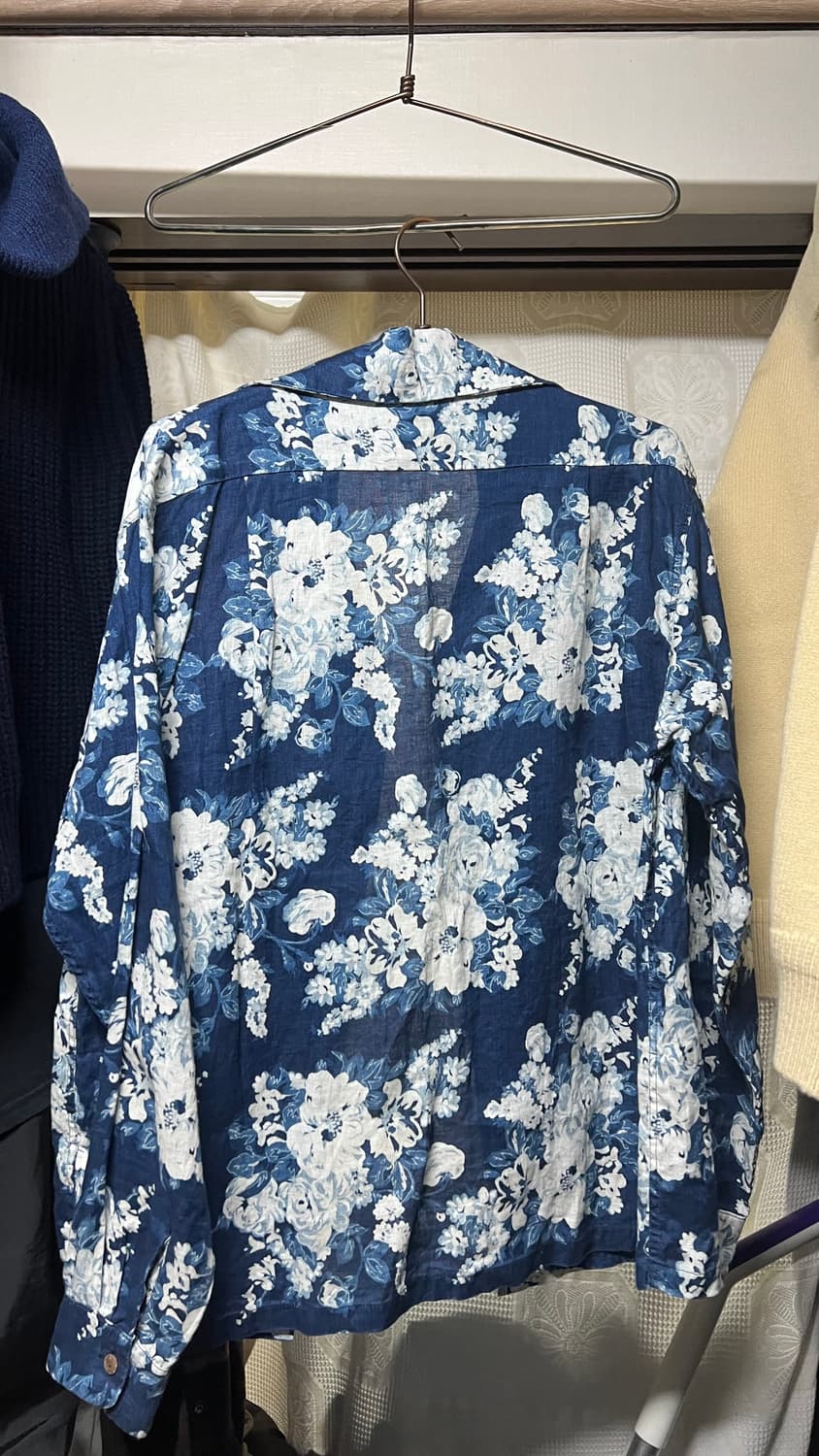 캐피탈 (KAPITAL) - 린넨 알로하 셔츠 (플로럴 패턴) 상품이미지2