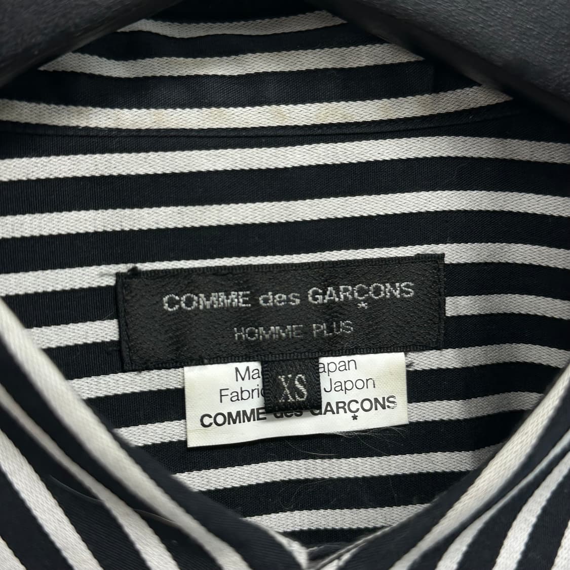 꼼데가르송 옴므플러스 패치워크 스트라이프 셔츠 상품이미지8