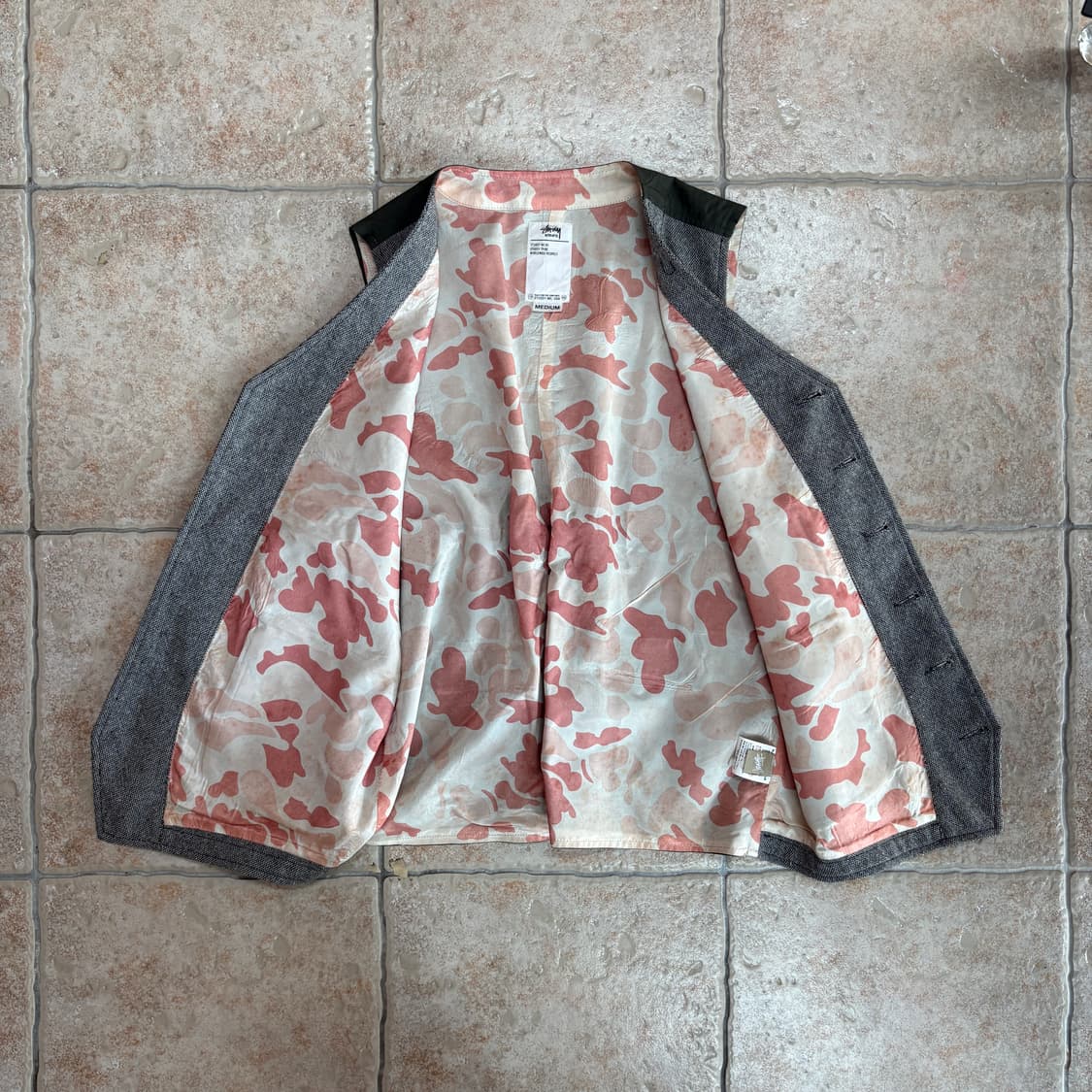 [M] Stussy Workgear olive camo vest 상품이미지4