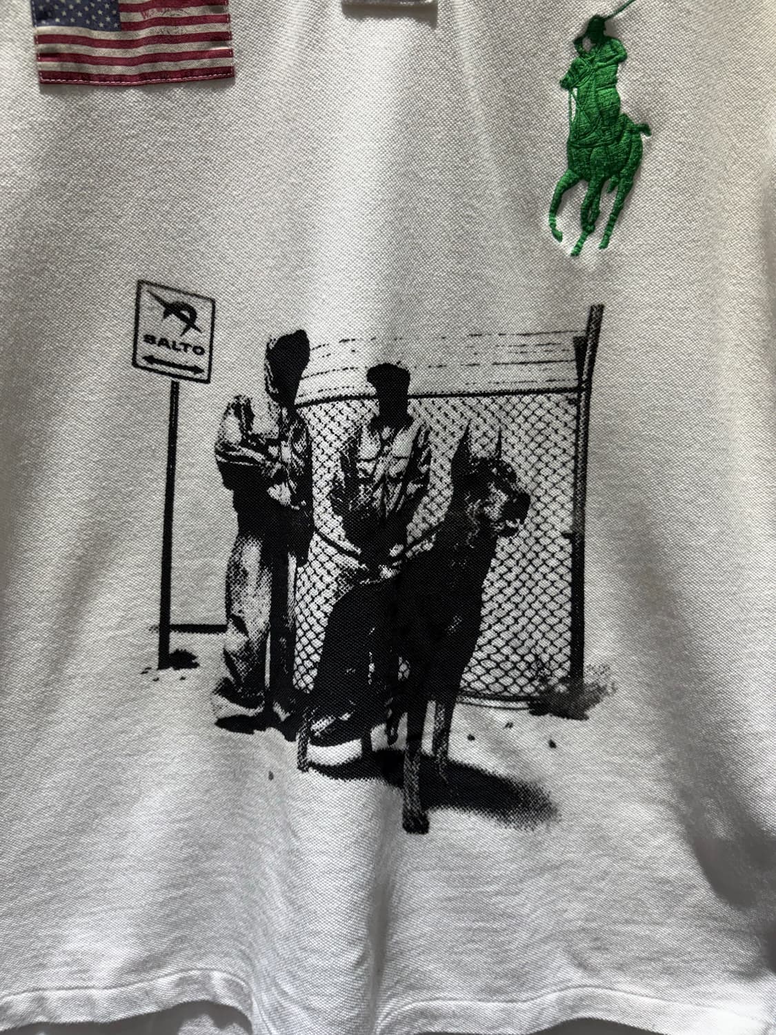 폴로 빅포니 USA 성조기 커스텀 카라 반팔티셔츠 상품이미지2