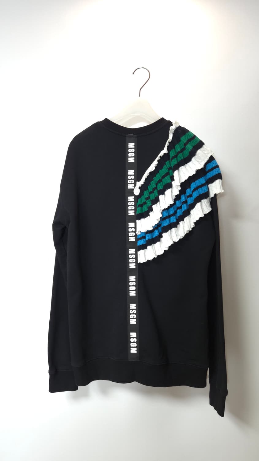 MSGM 엠에스지엠 프릴 니트 블랙 긴팔 티셔츠 44~66 상품이미지7