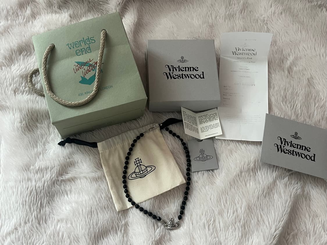 정품 비비안웨스트우드 메살린 초커 블랙 상품이미지1