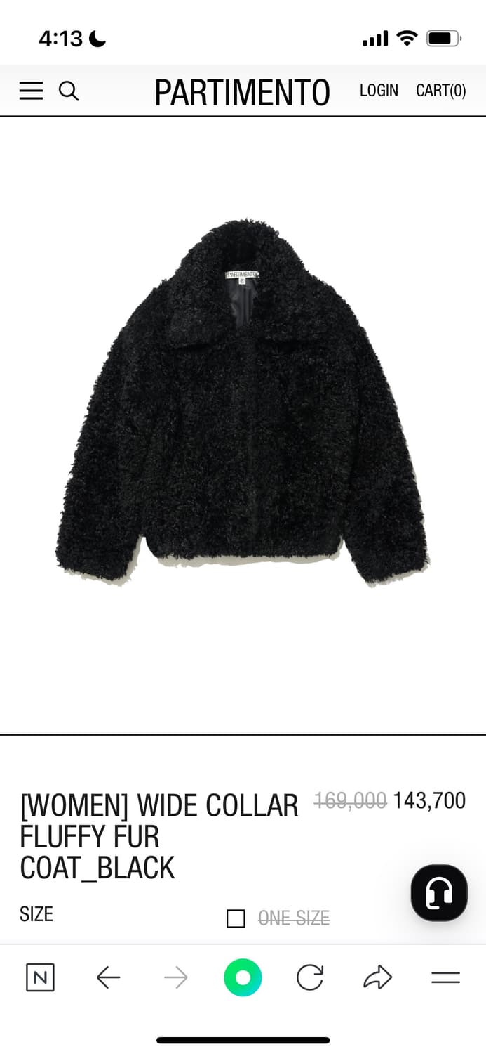 [새상품] 파르티멘토 우먼 퍼자켓 상품이미지1