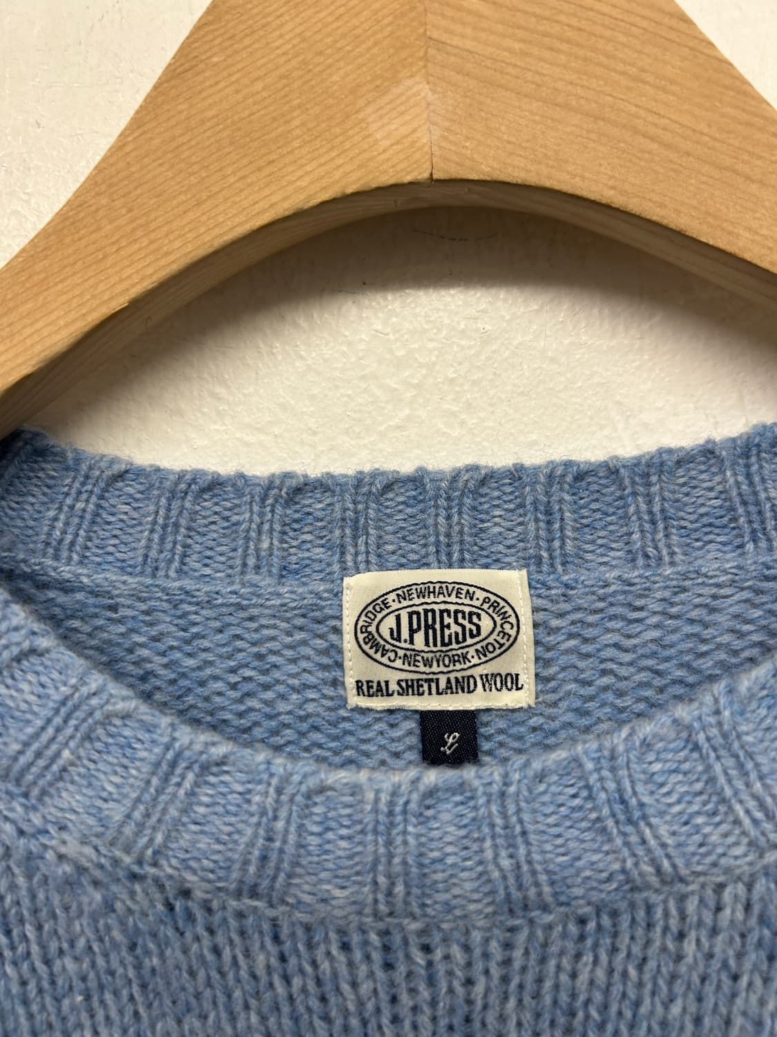 제이프레스 하늘색 니트 상품이미지3