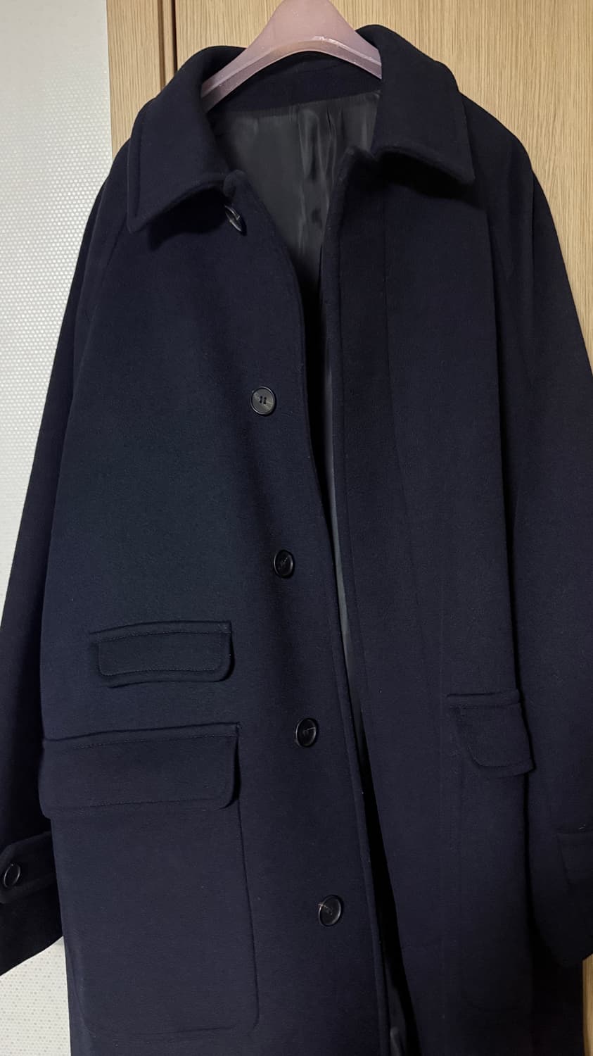 아트이프엑츠 발마칸 코트 네이비 상품이미지4