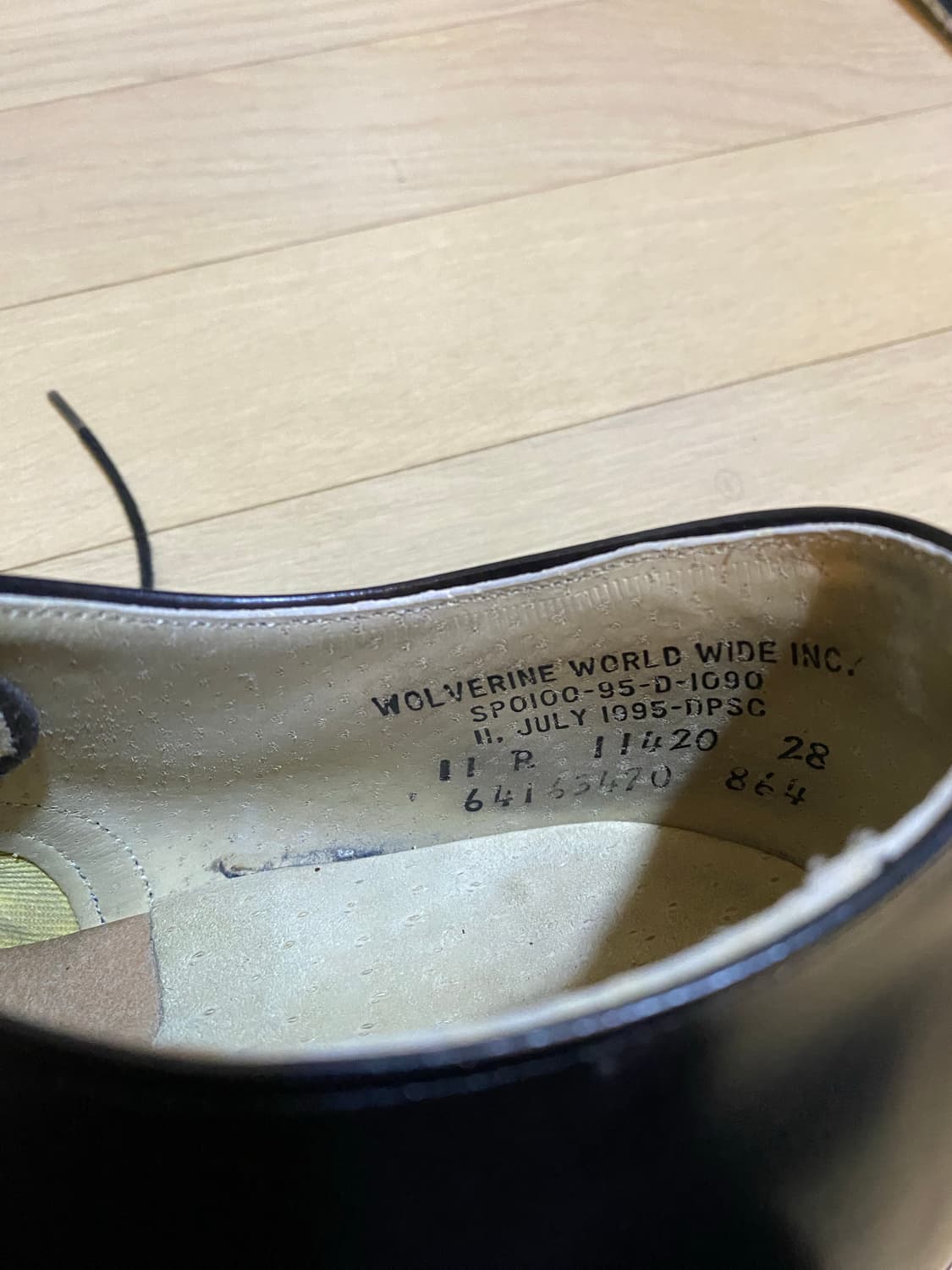 1995 US11R(290) USN미해군단화 서비스슈즈 Wolverine 상품이미지4