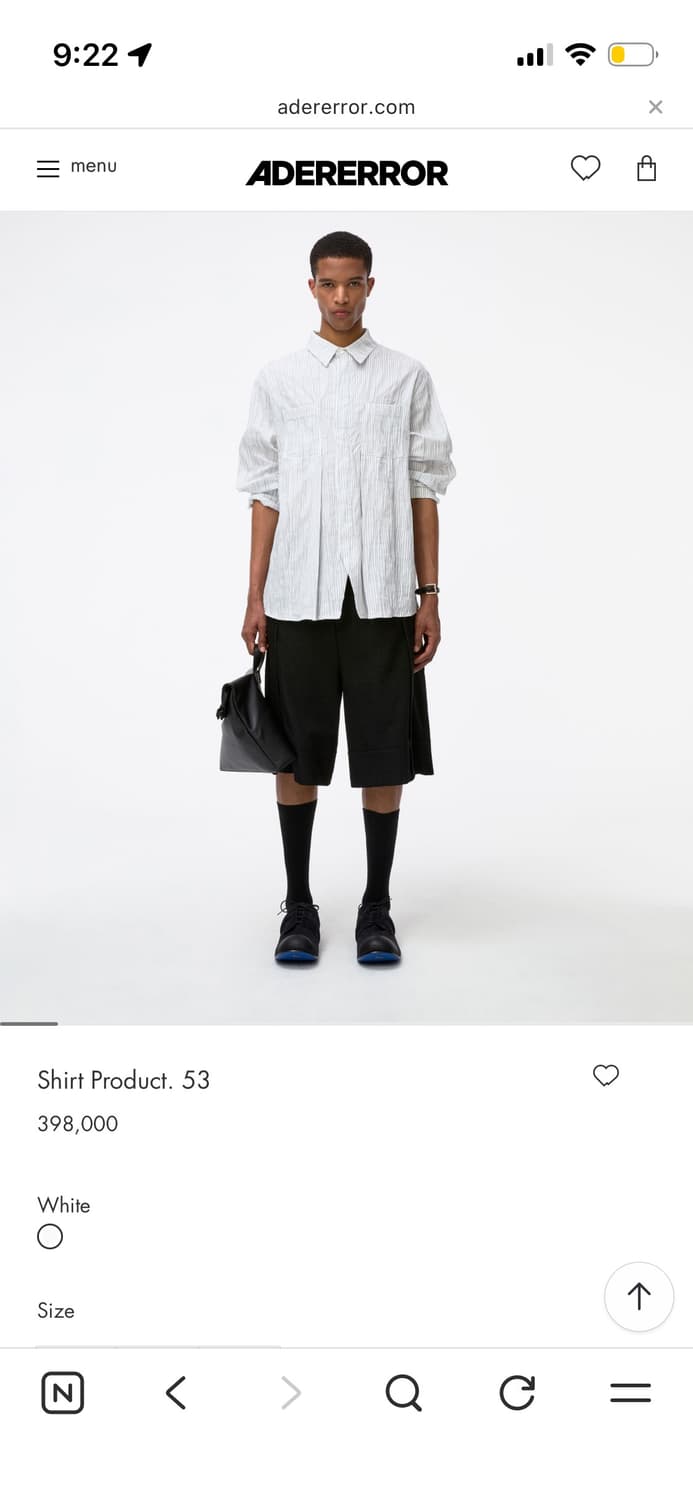 아더에러 25ss shirt 상품이미지2