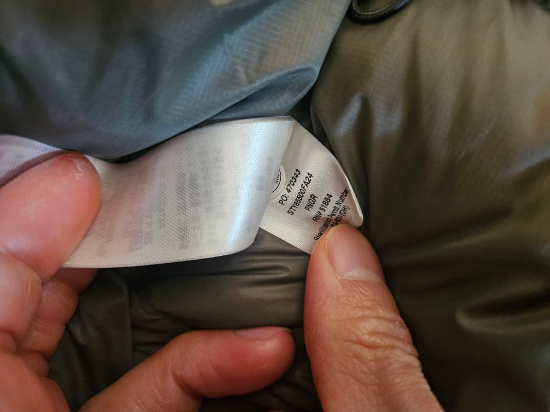 파타고니아 피츠로이 다운 패딩 올리브 xl 상품이미지5