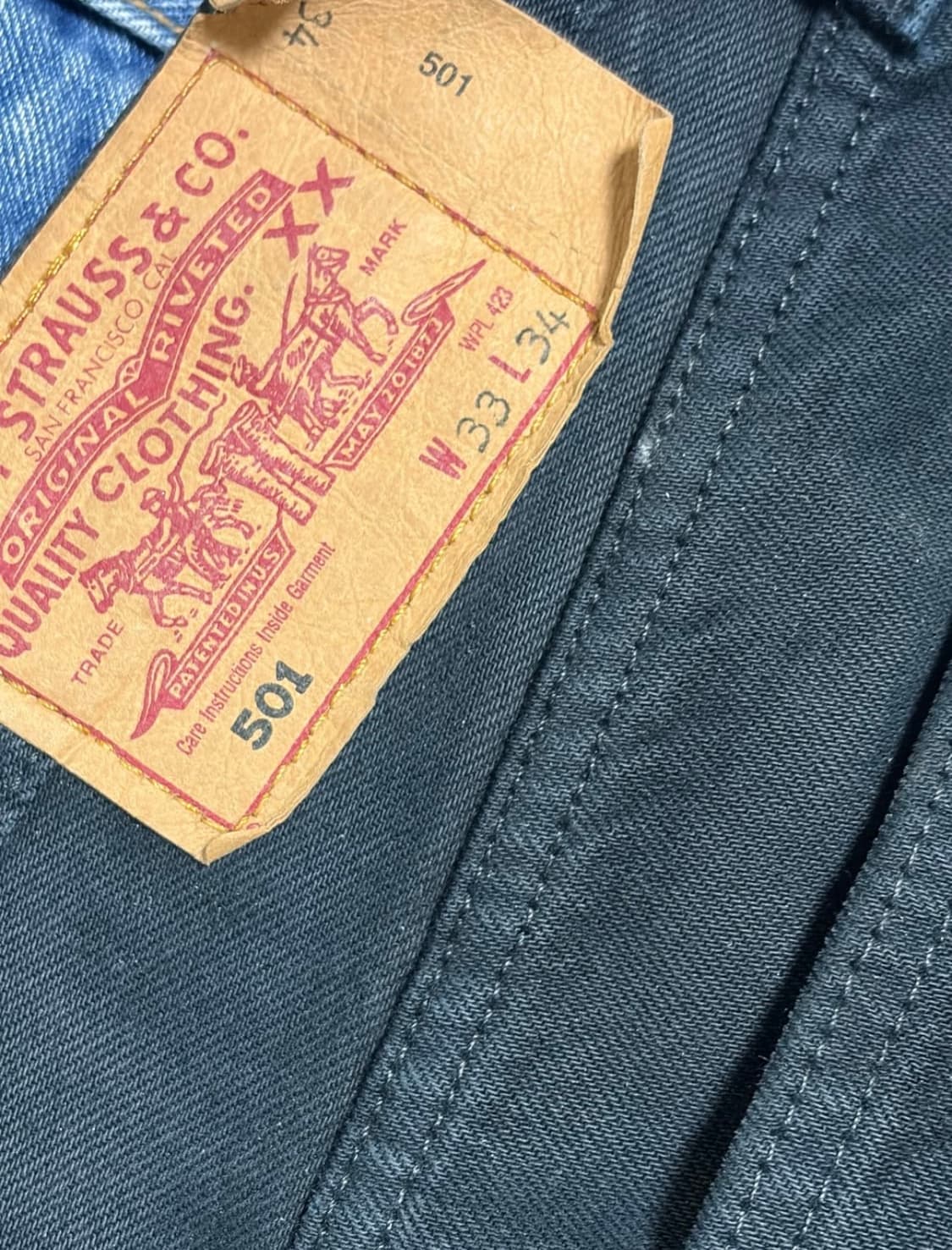 리바이스 501 흑청 상품이미지1