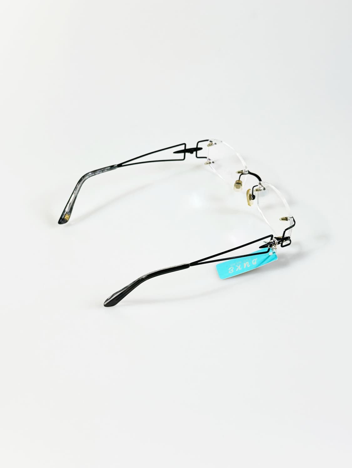 DUKE 무테 스퀘어 메탈 프레임 빈티지 안경 상품이미지4