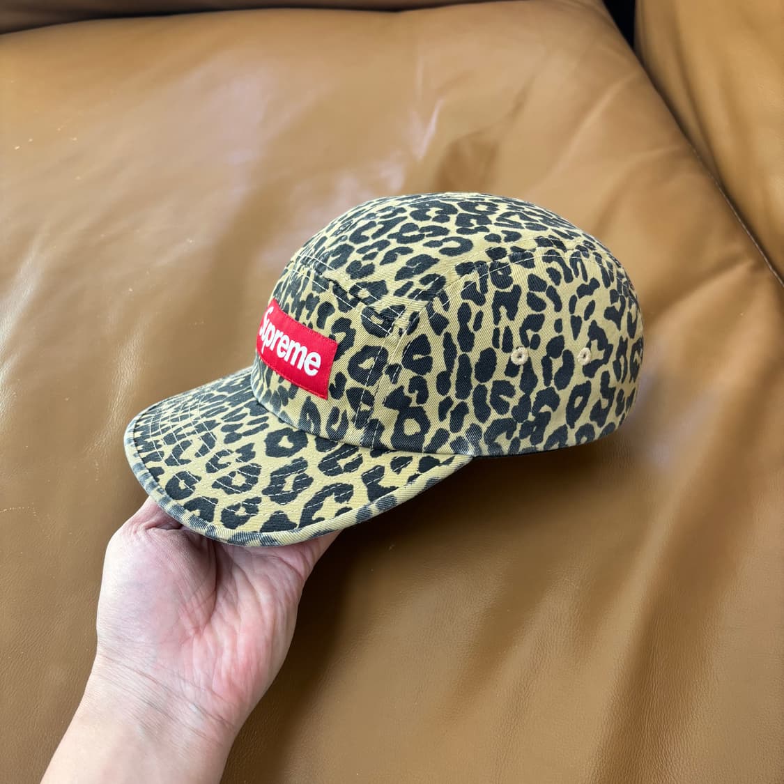 슈프림 캠프캡 모자 박스로고 23FW 레오파드 상품이미지5