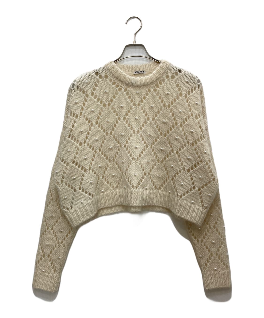미우미우 진주 캐시미어 모헤어 니트 새상품 상품이미지1