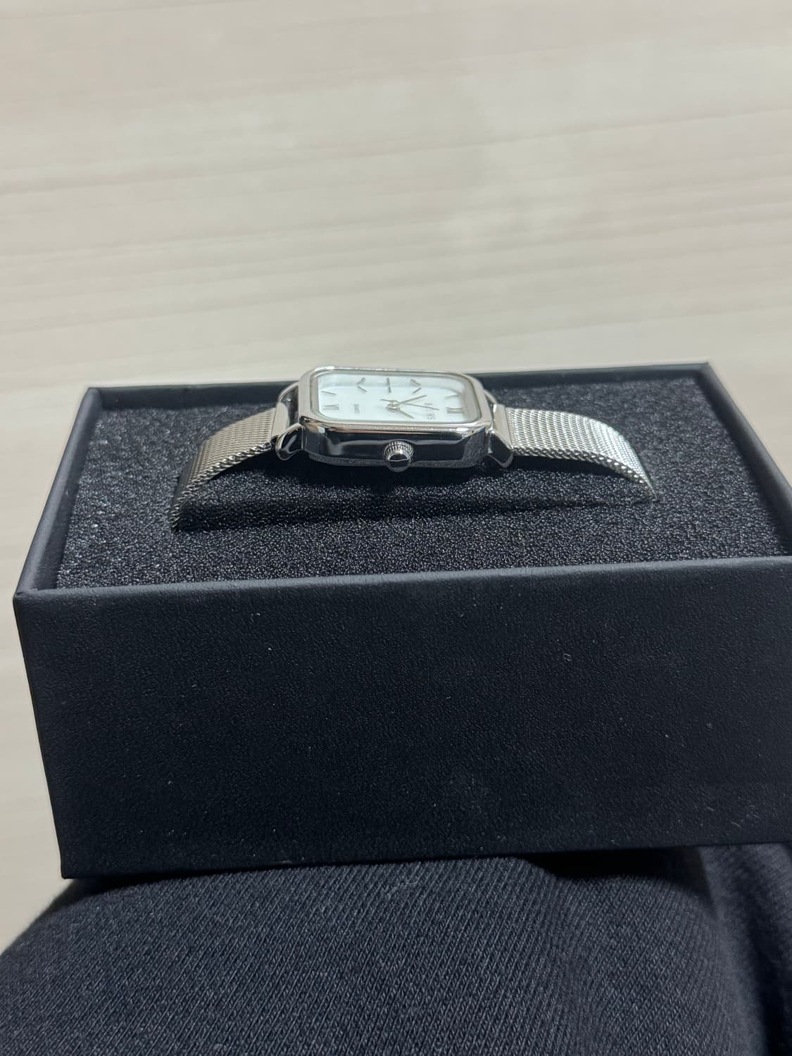 BAUHS(럼튼) 하버 메쉬 시계 화이트 실버 상품이미지4