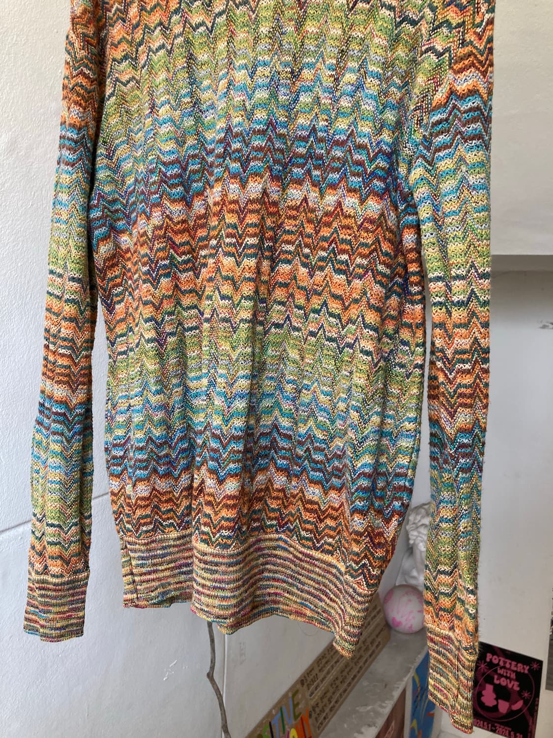 미쏘니st 그런지 패턴 니트 상품이미지3