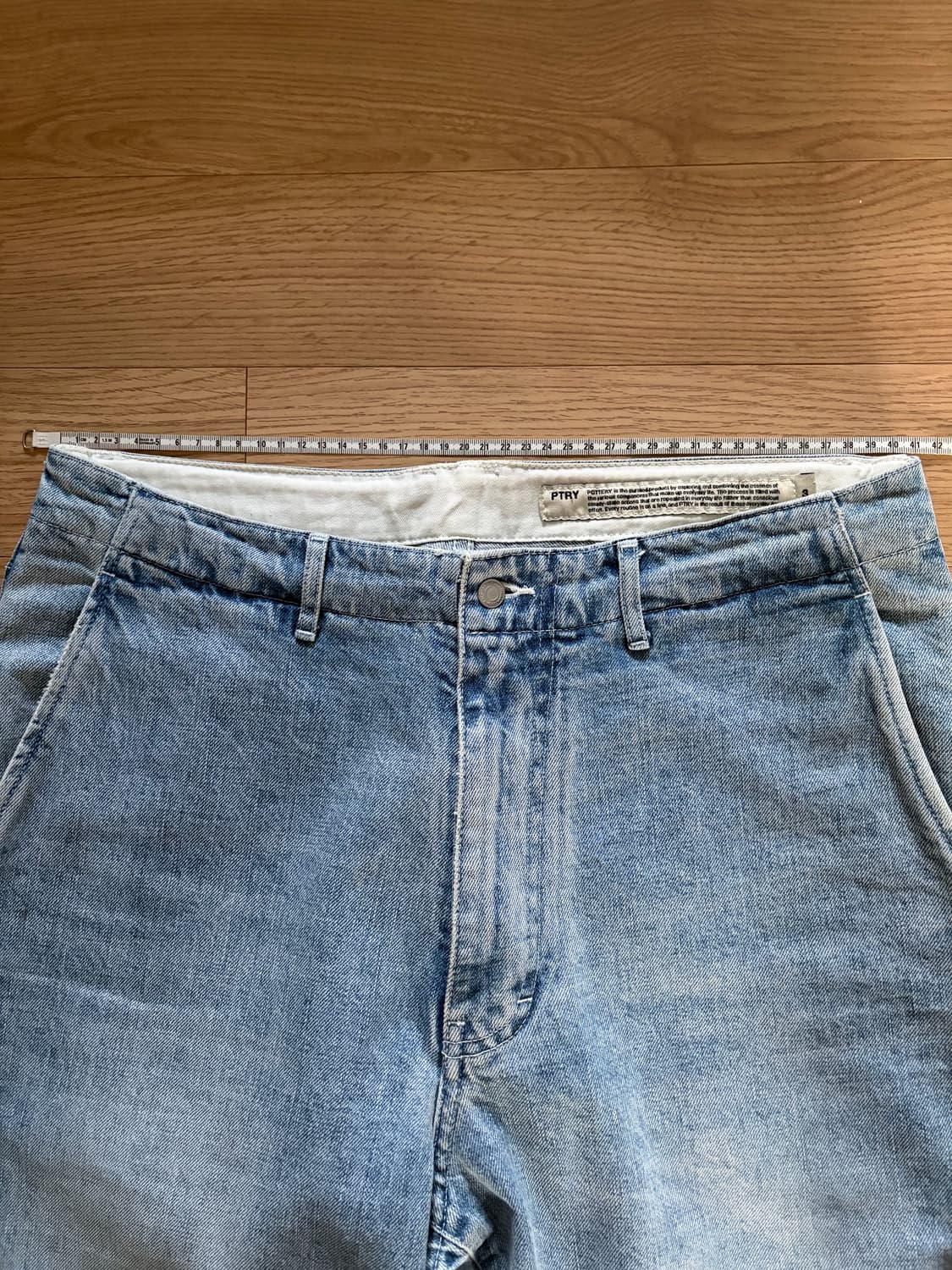 포터리 원워시드 와이드데님 3사이즈 상품이미지4