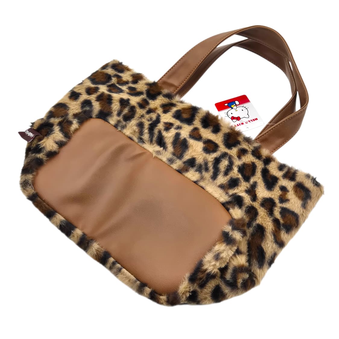 25s 키티 x 시마무라 호피 퍼 레더 토트백 상품이미지4