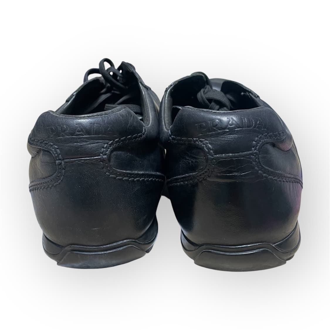 275~280) 프라다 스포츠 메탈 로고 레더 스니커즈 신발 상품이미지4