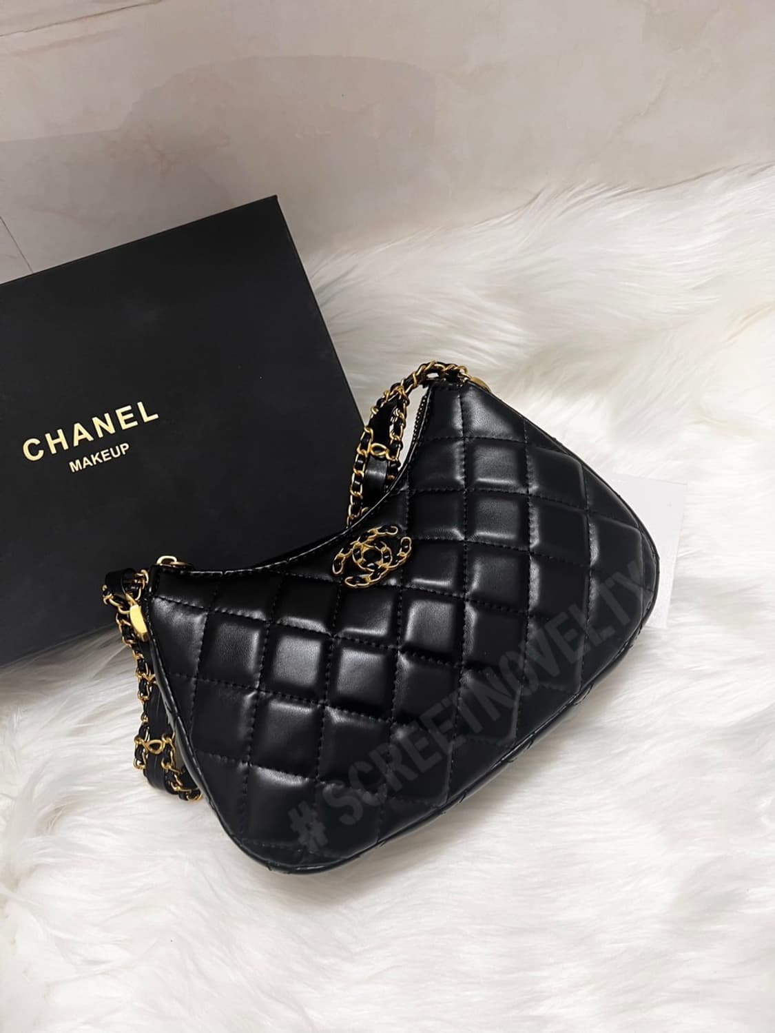 샤넬뷰티 램스킨 골드체인 호보백 퀄팅 숄더백 VIP 상품이미지5