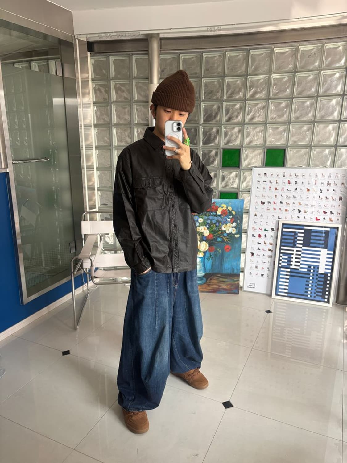 FAKE LEATHER CPO SHIRT 상품이미지4