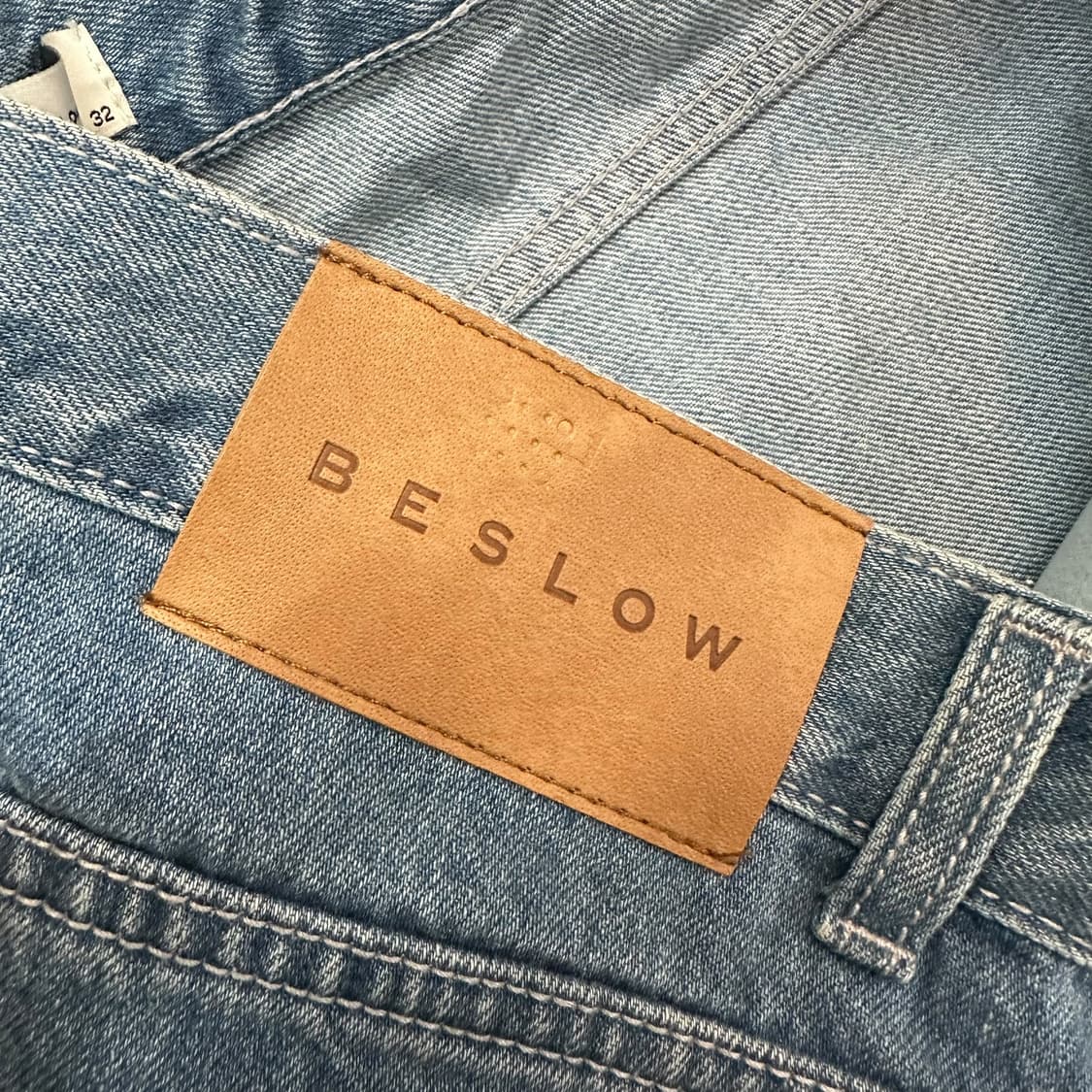 비슬로우 원턱 와이드 데님 팬츠 상품이미지6