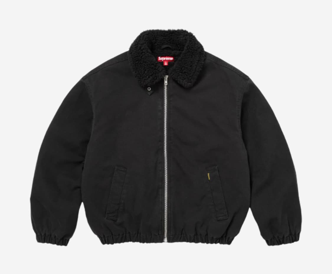 Supreme Faux Shearling Lined 봄버 자켓 블랙 L 상품이미지1