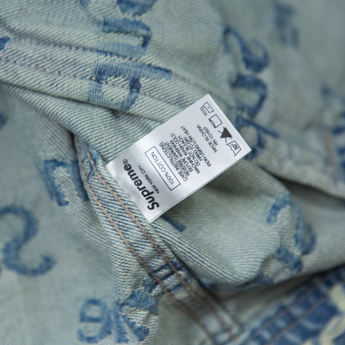 슈프림 플레이드 로고 데님 트러커 자켓 상품이미지6