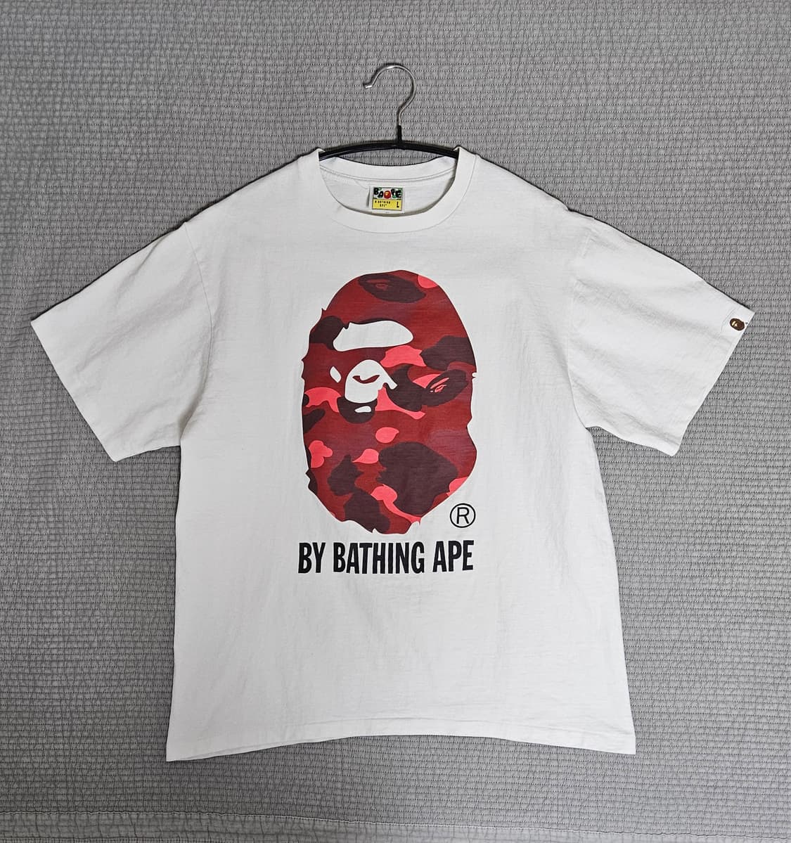 [L~M] 베이프 레드 카모 반팔 상품이미지1