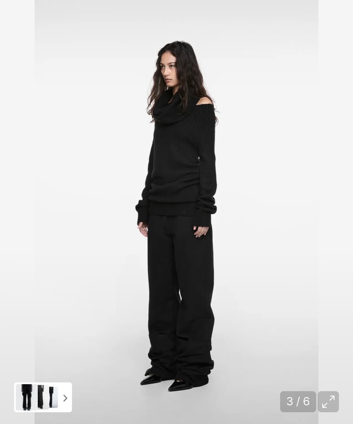 나체 REVERSE COTTON PANTS BLACK 상품이미지6