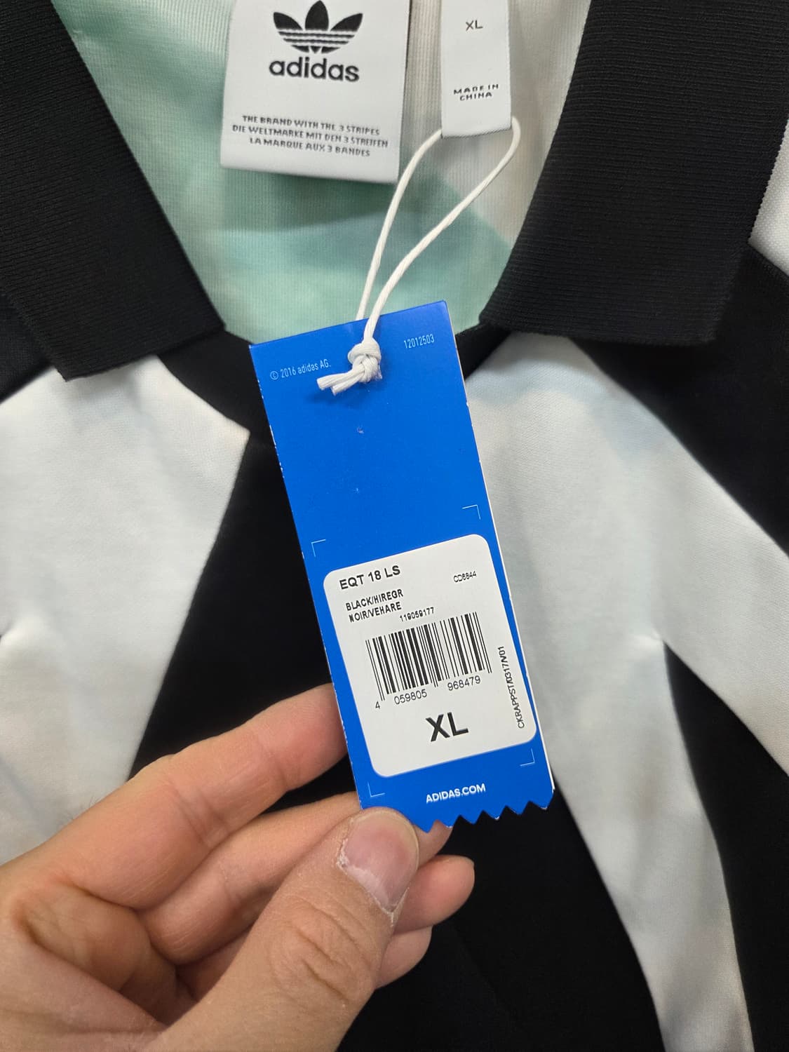 아디다스 eqt 18 롱슬리브 카라긴팔 xl 상품이미지5