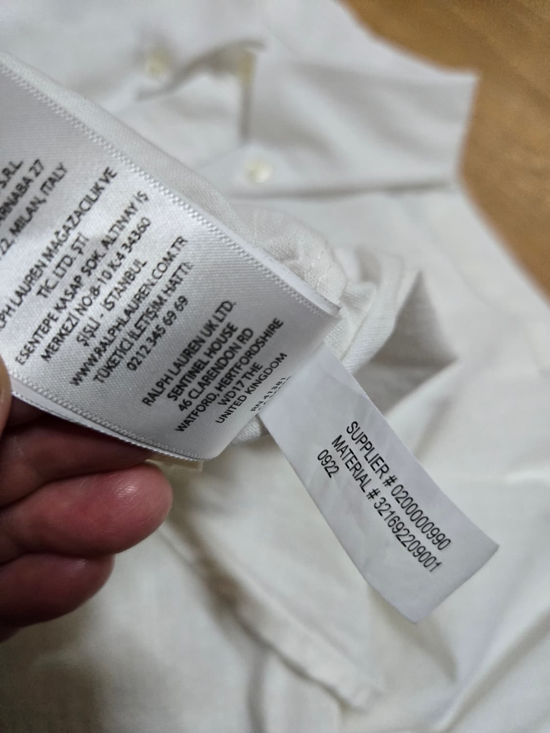 폴로 랄프로렌 남성 화이트 셔츠 상품이미지8