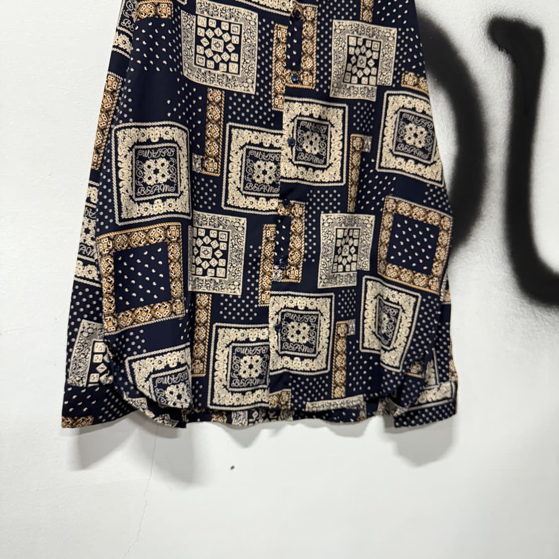 VTG 빈티지 빅사이즈 에스닉 바로크 패턴 긴팔 셔츠 상품이미지4