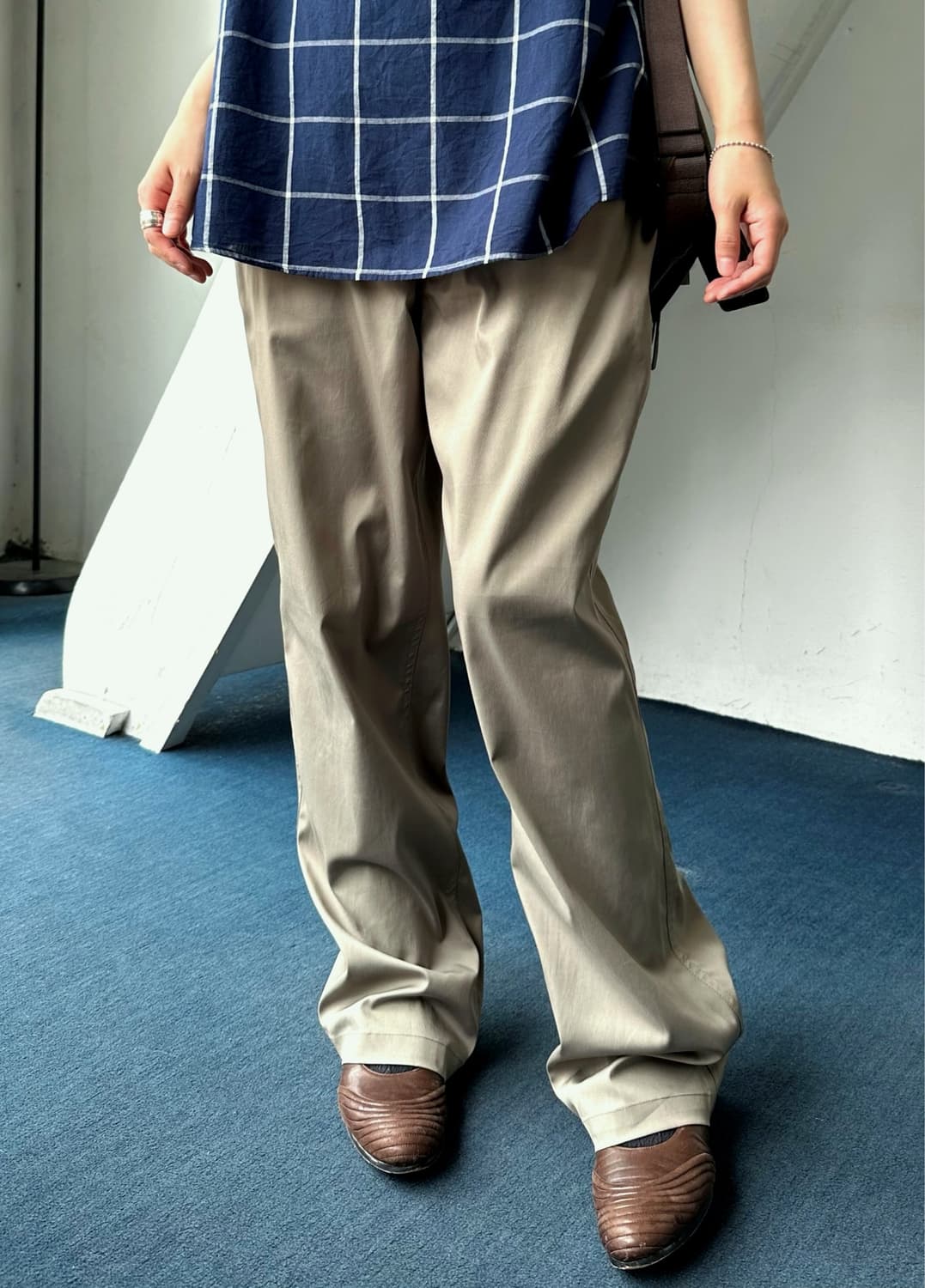 Mild poly stretched utility pants 상품이미지2