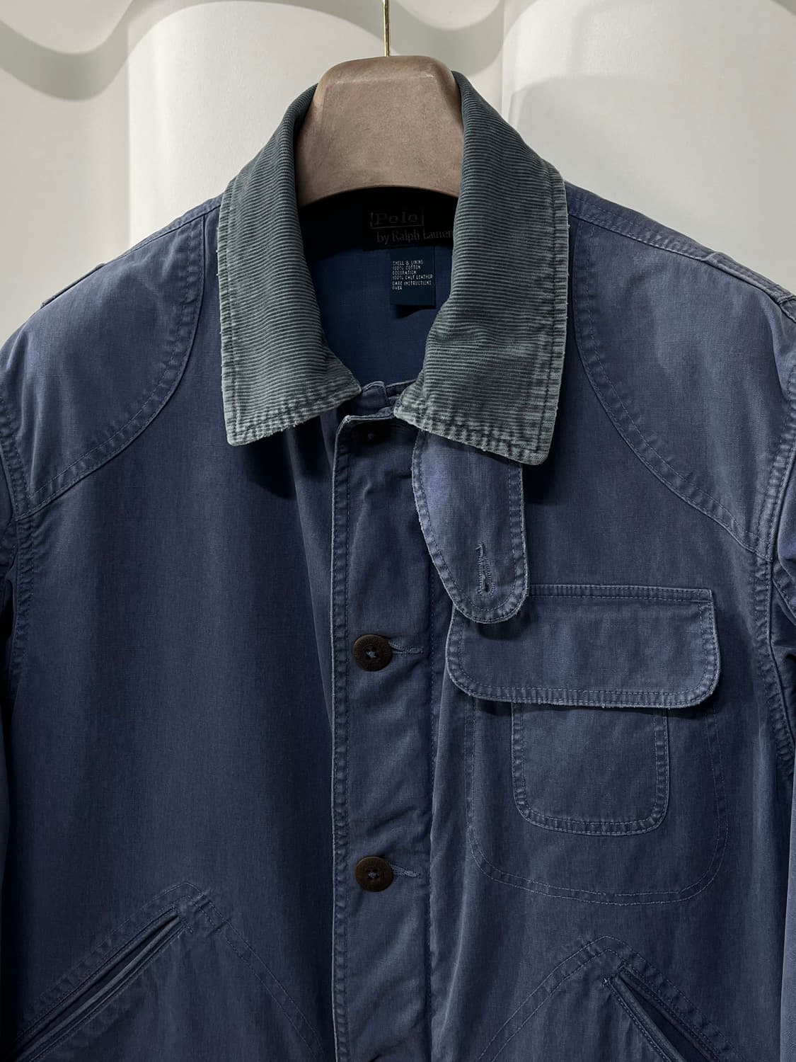 폴로 랄프로렌 워시드 오션블루 피셔맨 모호크 헌팅 자켓 상품이미지5