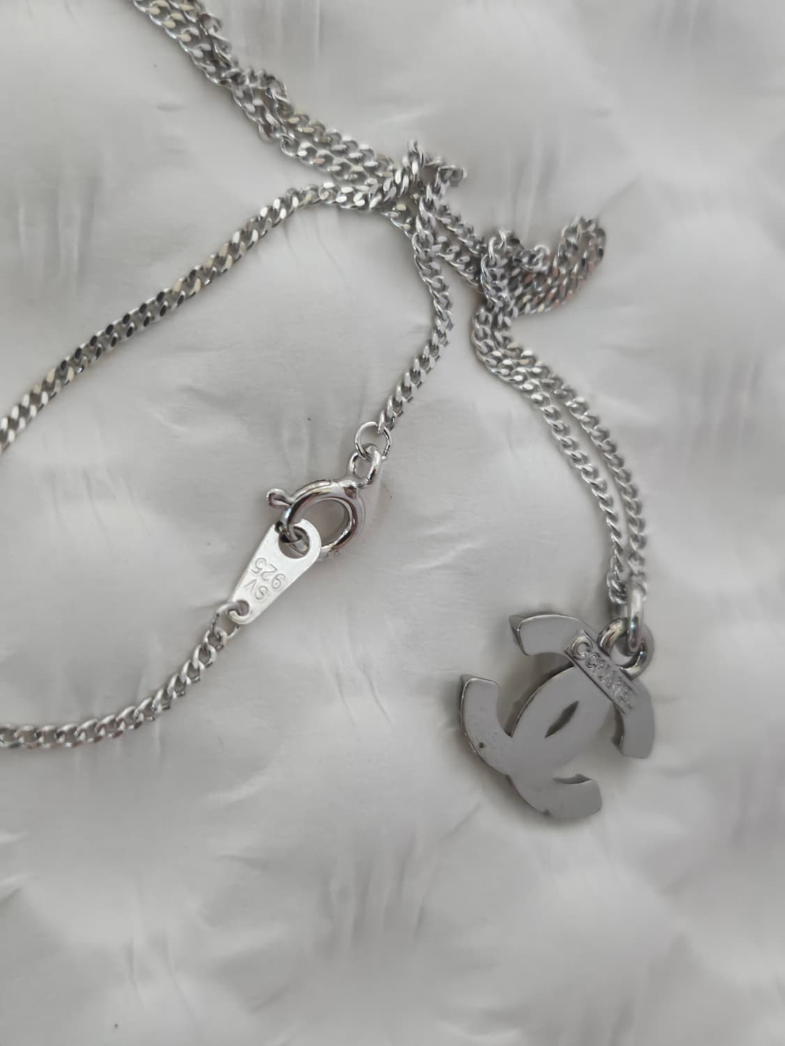 925실버 샤넬 정품 빈티지 업사이클링 목걸이 상품이미지2